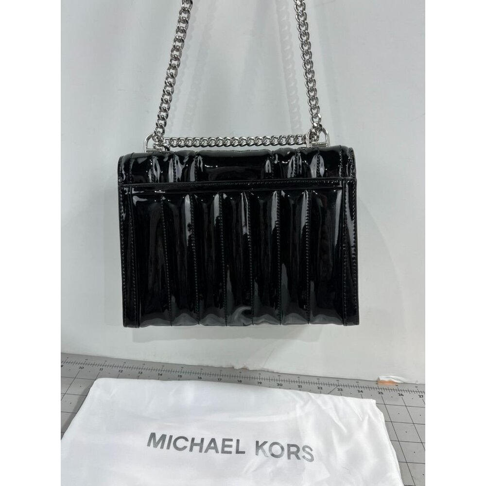 Michael Kors Whitney Medium Quilted Shoulder Bag Accordion Chain Crossbody Purse - Picture 3 of 11